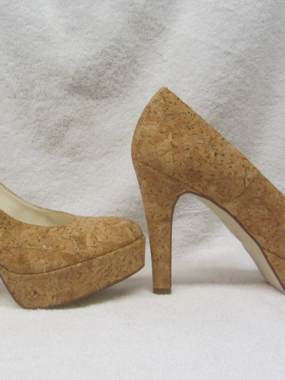 NAE Vegan CORK Pump High Heel Shoes Portugal EUR sz 39 (8 1/2 US)